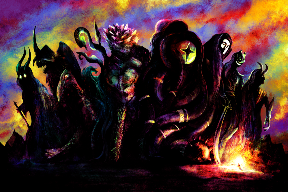 Demon Statue Garden final piece