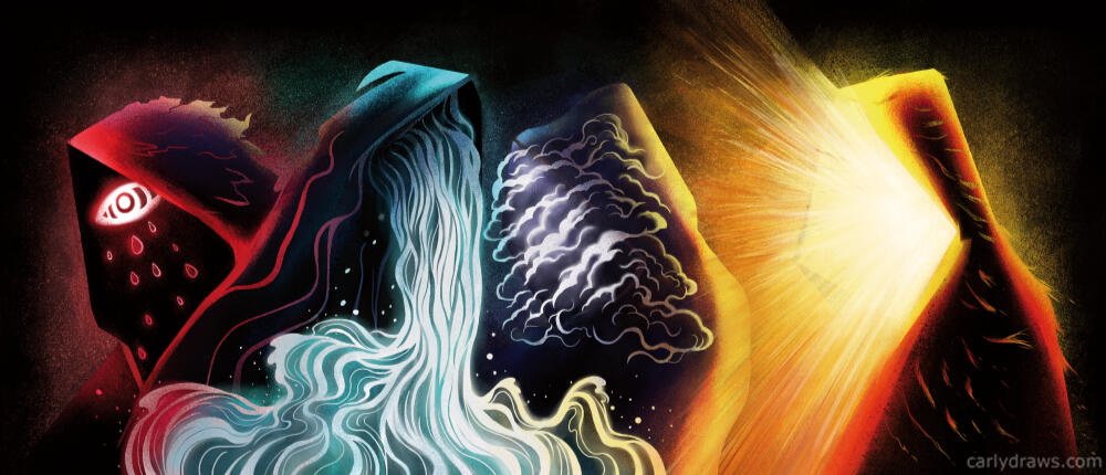 Character art for Evil Hat games