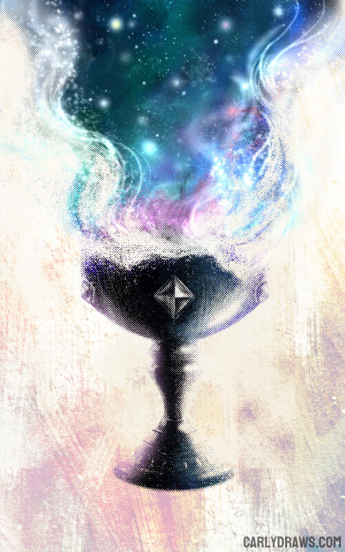 Galaxy Goblet a cup of stars