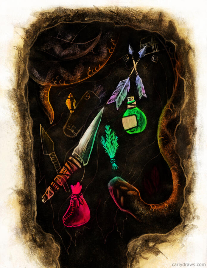 Hoard. item art for ttrpg