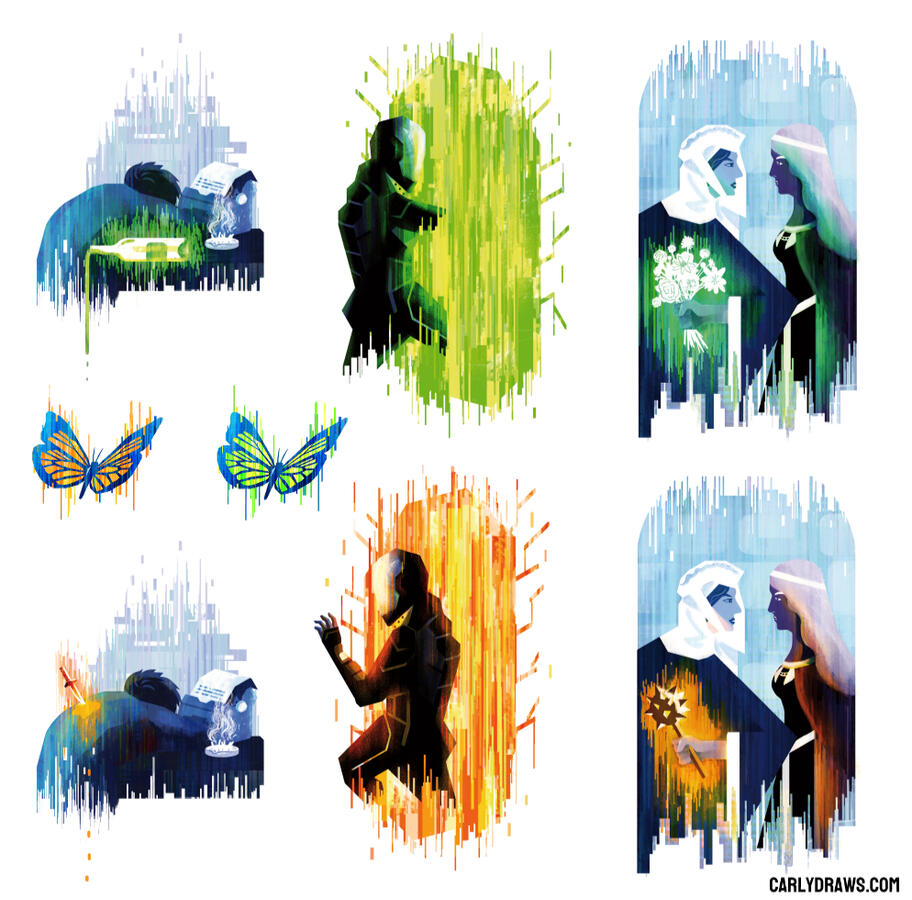 The words we left behind art for a time travelling ttrpg