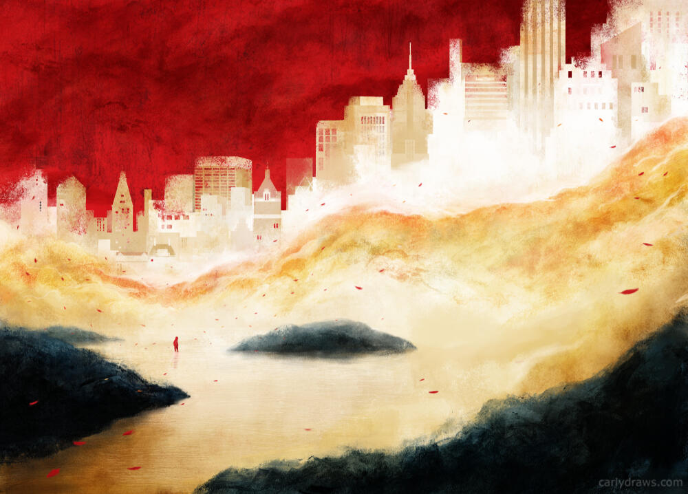 SILENT CITY to accompany a zombie story in Friction mag.