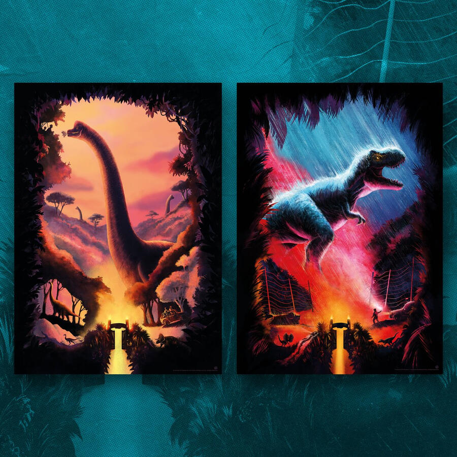 JURASSIC PARK official print set with Vice Press Prints available here