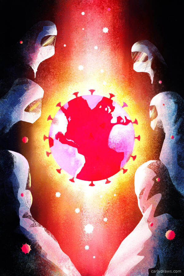 COVID19 Worldwide efforts by scientists to study and defeat the virus