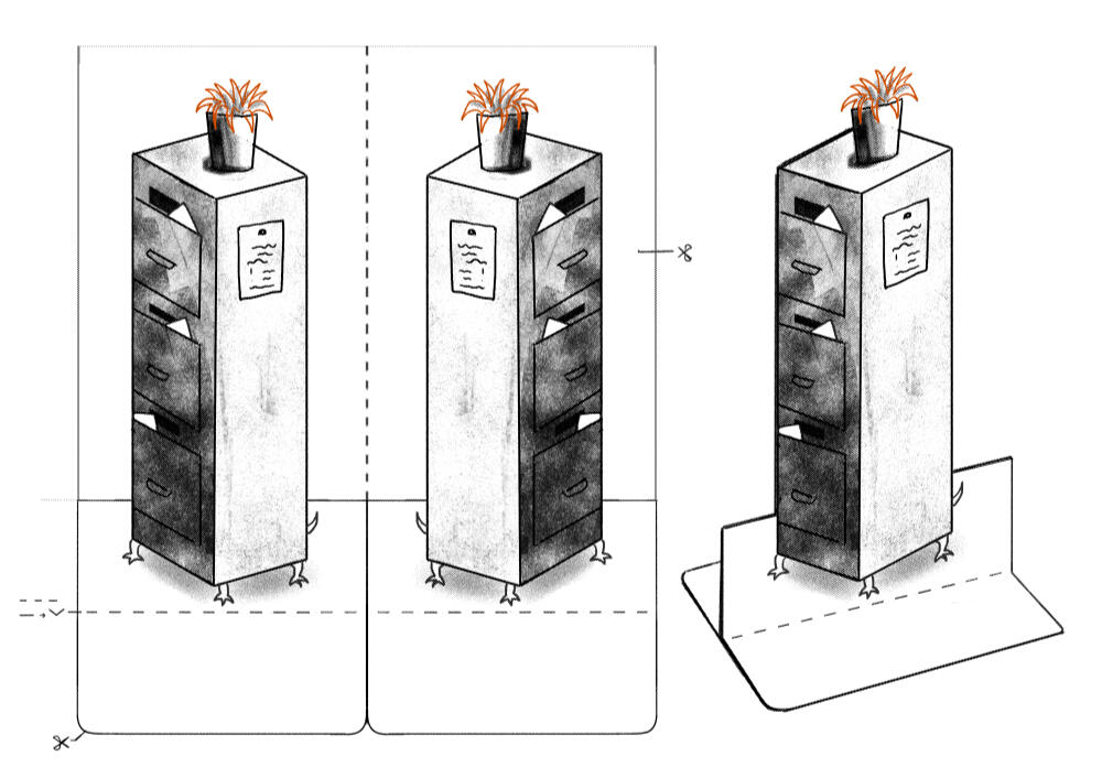 Papercraft standees as promotional items