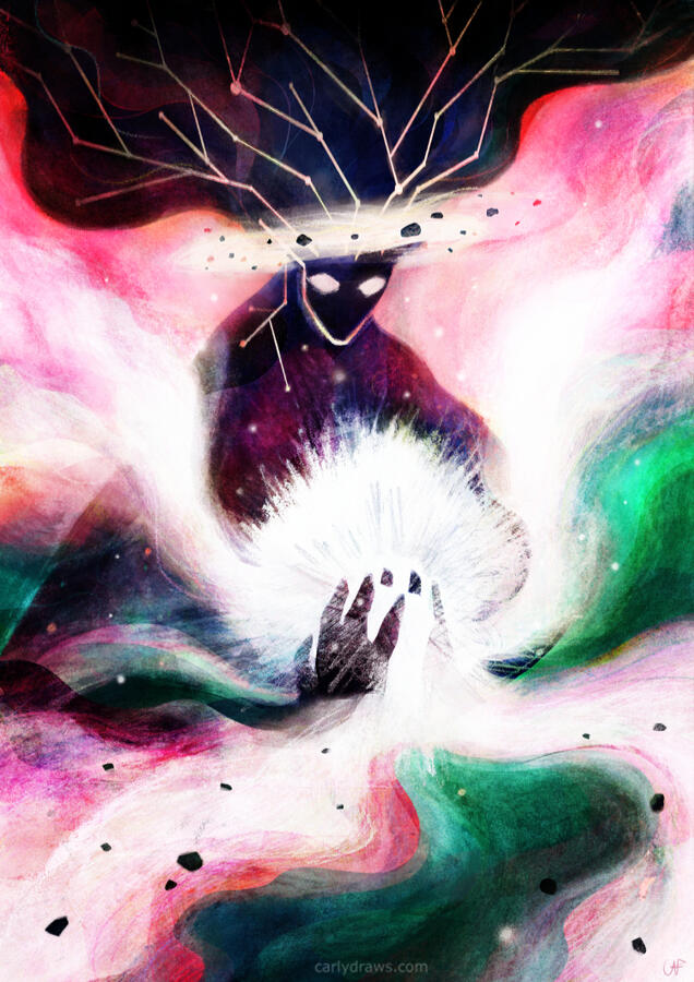 Starforger inlay the sky with stars- Shakespeare meets sci fi. Personal project