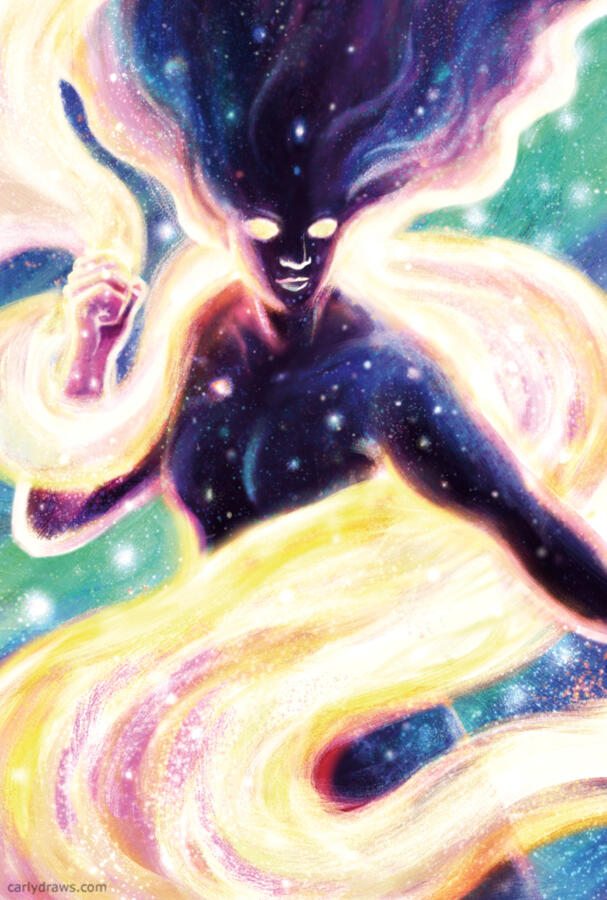 Inner Galaxy a magical girl, grown up, a supernova